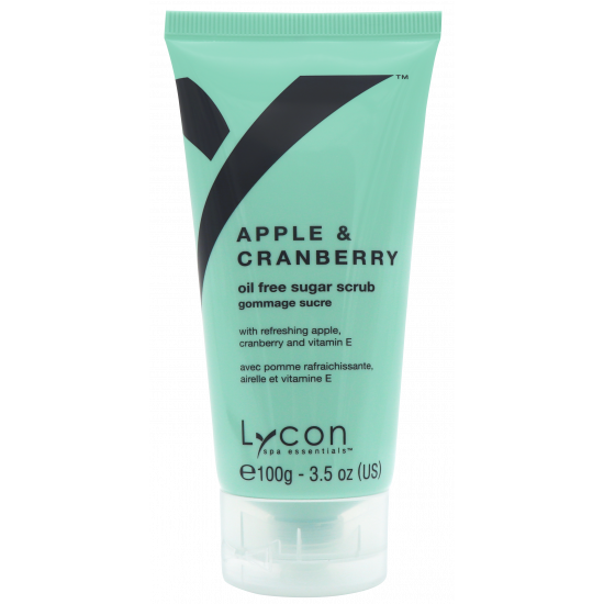 LYCON olie vrije tube Apple & Cranberry Sugar Scrub