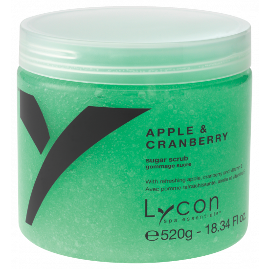 LYCON olie vrije  Apple & Cranberry Sugar Scrub