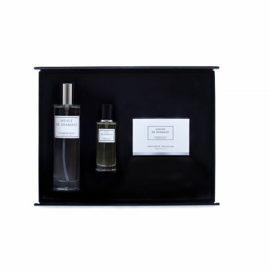 GEMOLOGY Diamand soap, eau de parfum en body oil 