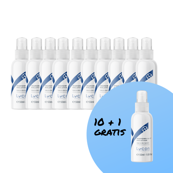 10+1 Ingrown X-It Serum Solution Spray (travelsize-50ml) - Lycon