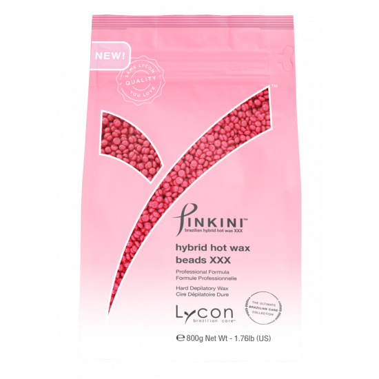PINKINI hybrid hot wax beads - lycon wax korrels 800gr zak brazilian waxing