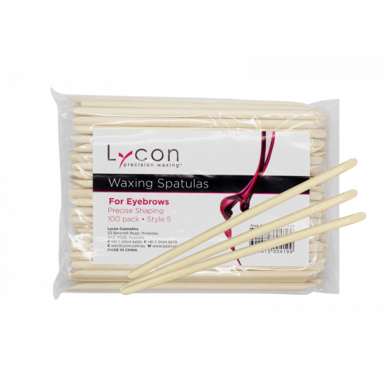 LYCON Orange Sticks ronde wenkbrauw wax spatel 