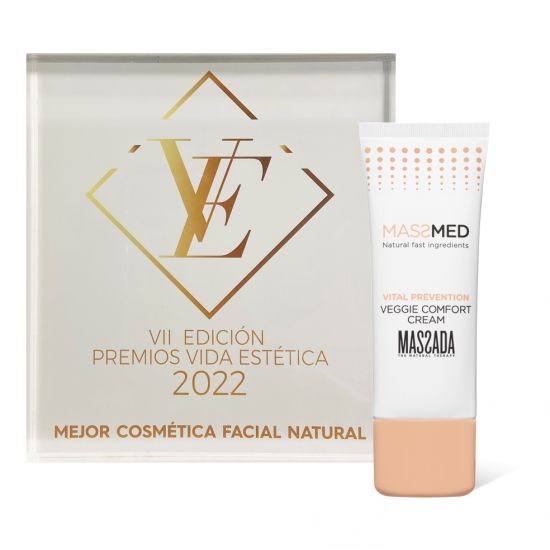 Award winner best natural facial cosmetics in spain - MASSADA VEGGIE Comfort cream