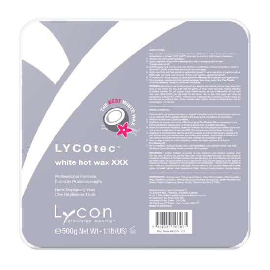 Lycon Lycotec White Hot Wax 500 gr.